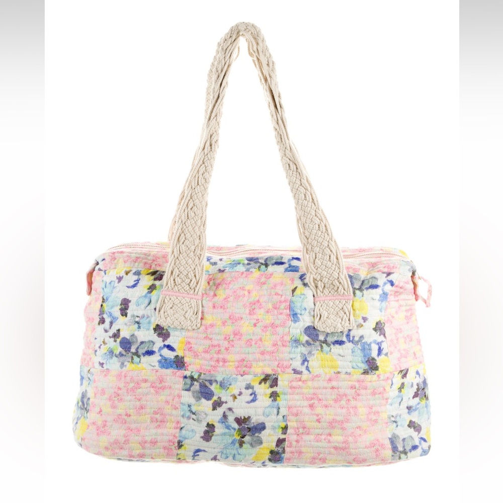 Loveshackfancy Floral Patchwork Bag With Strawber… - image 2